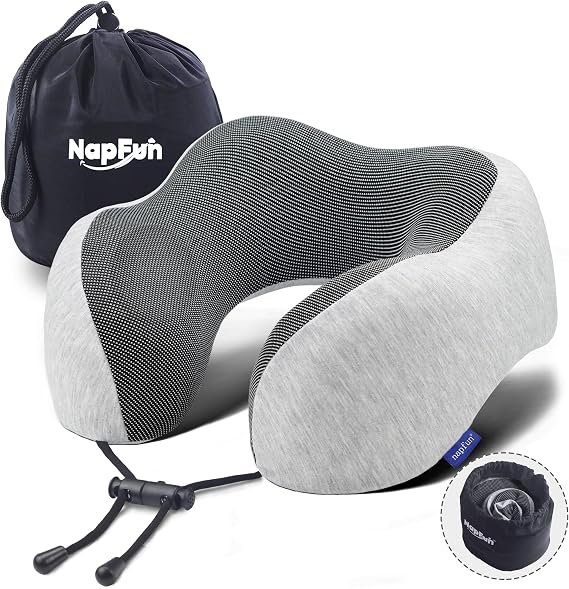 Napfun Neck Pillow for Travelling in a bag, designed for comfort during trips and easy to carry anywhere.